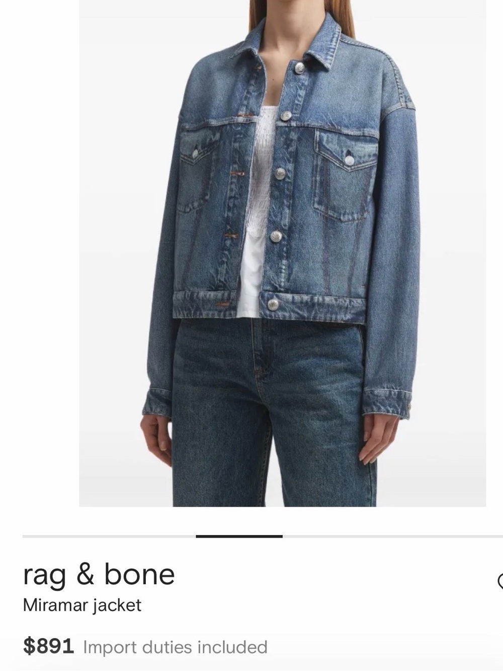 rag & bone miramar terry trucker almeda jacket